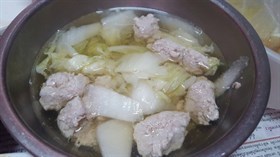 แกงจืดผักกาดขาว