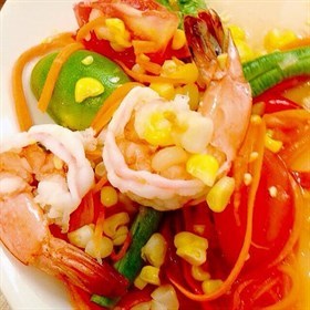 ตำข้าวโพดกุ้ง
